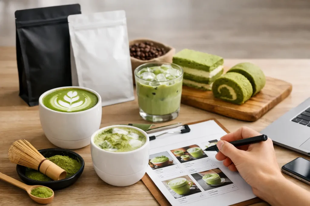 Cafe Matcha Menu Case Study That Sells